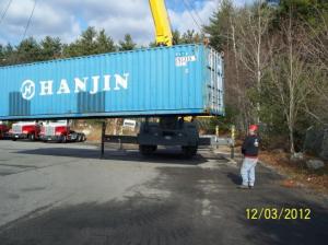 The container is sealed in Dracut.